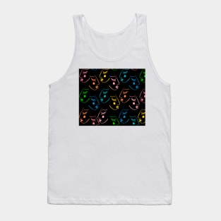 Bauhaus abstract faces Tank Top